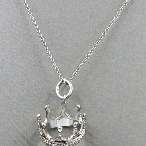 Tiffany & Co Crown charm necklace - Picture 2 of 6